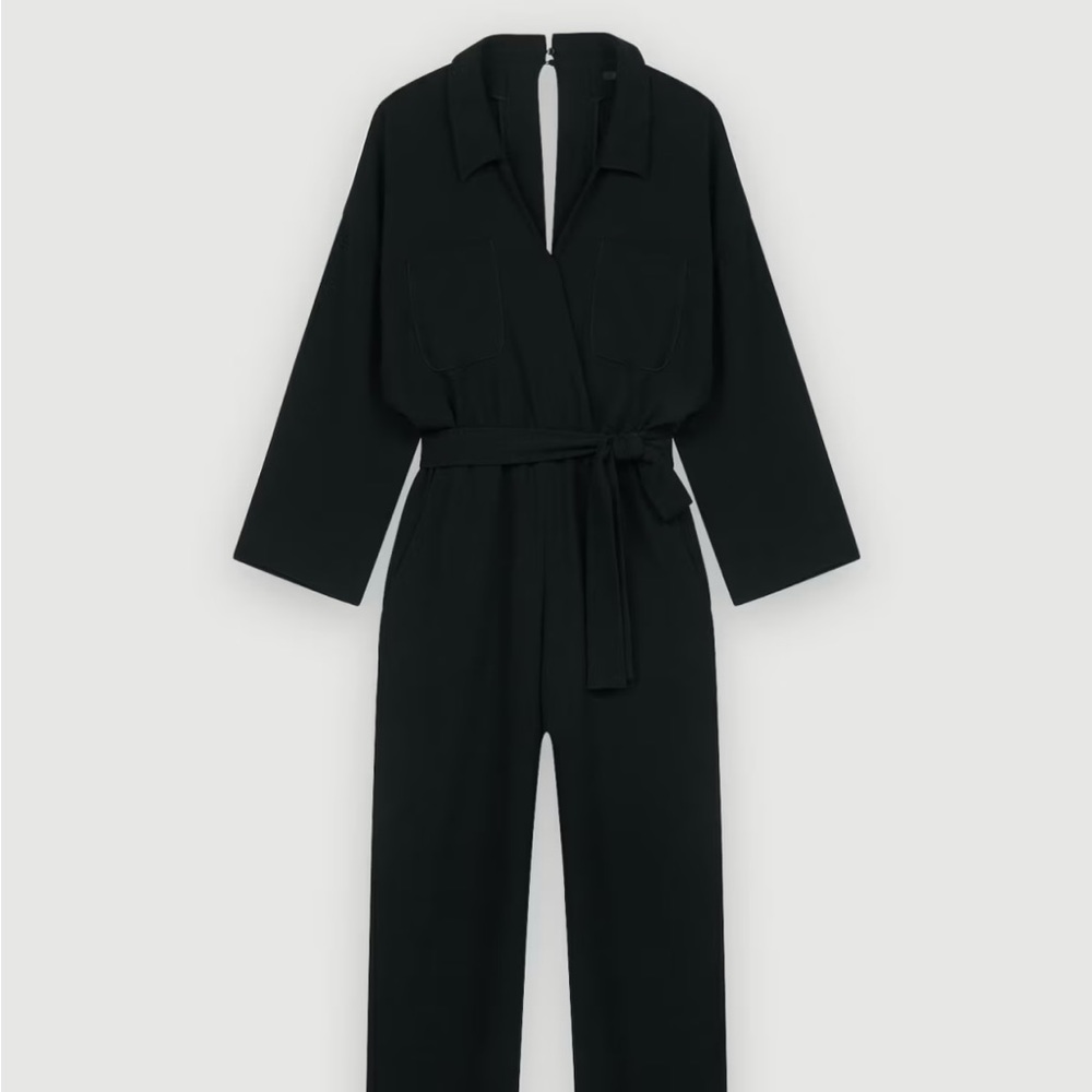 Maje belted jumpsuit